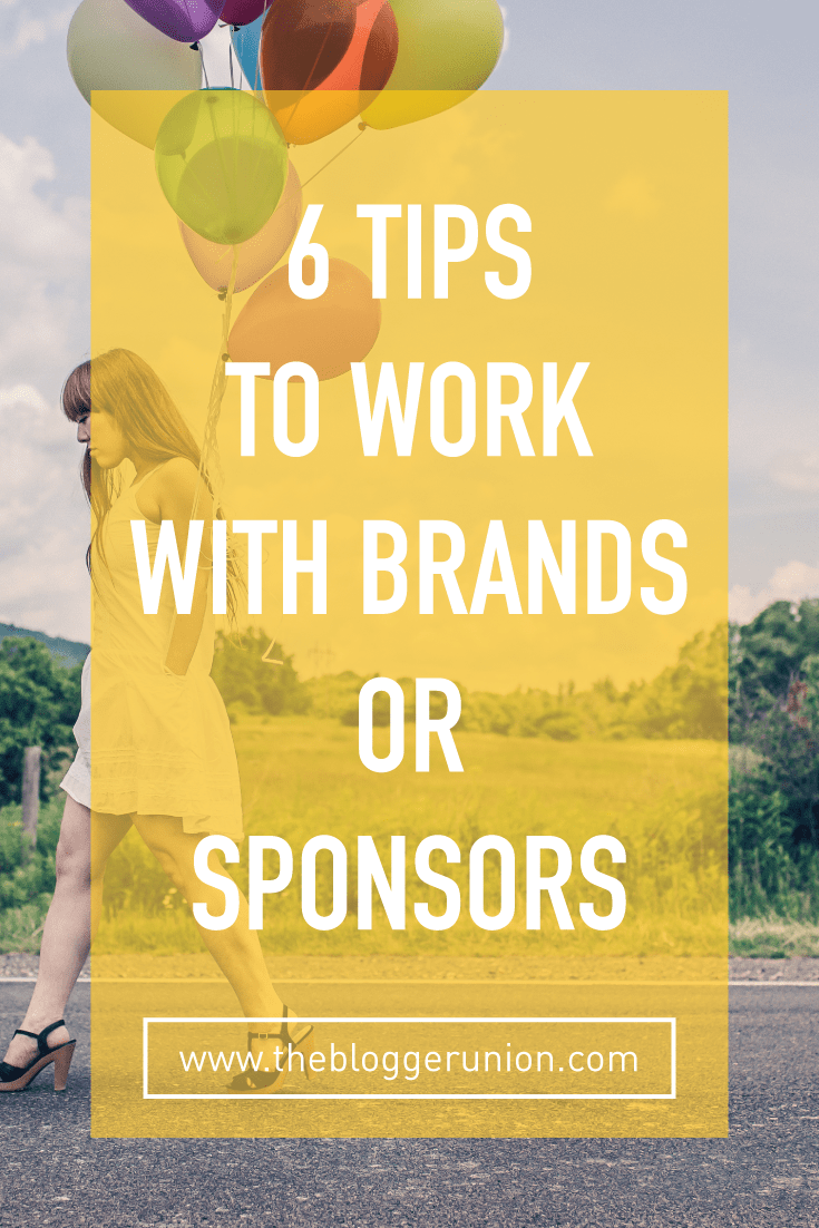 6 Tips for bloggers to work with brands or sponsors from a PR agency that hires bloggers. Click to read more or pin and save for later!