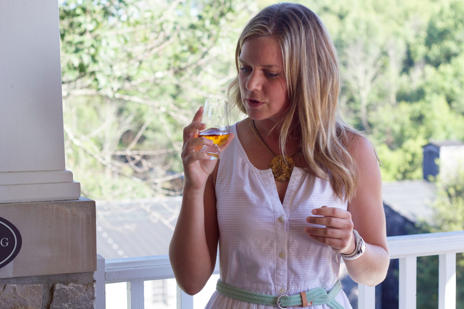 How to host a bourbon wheel tasting with Elizabeth Master Taster of Woodford Reserve Bourbon. Click to read more or pin and save for later!