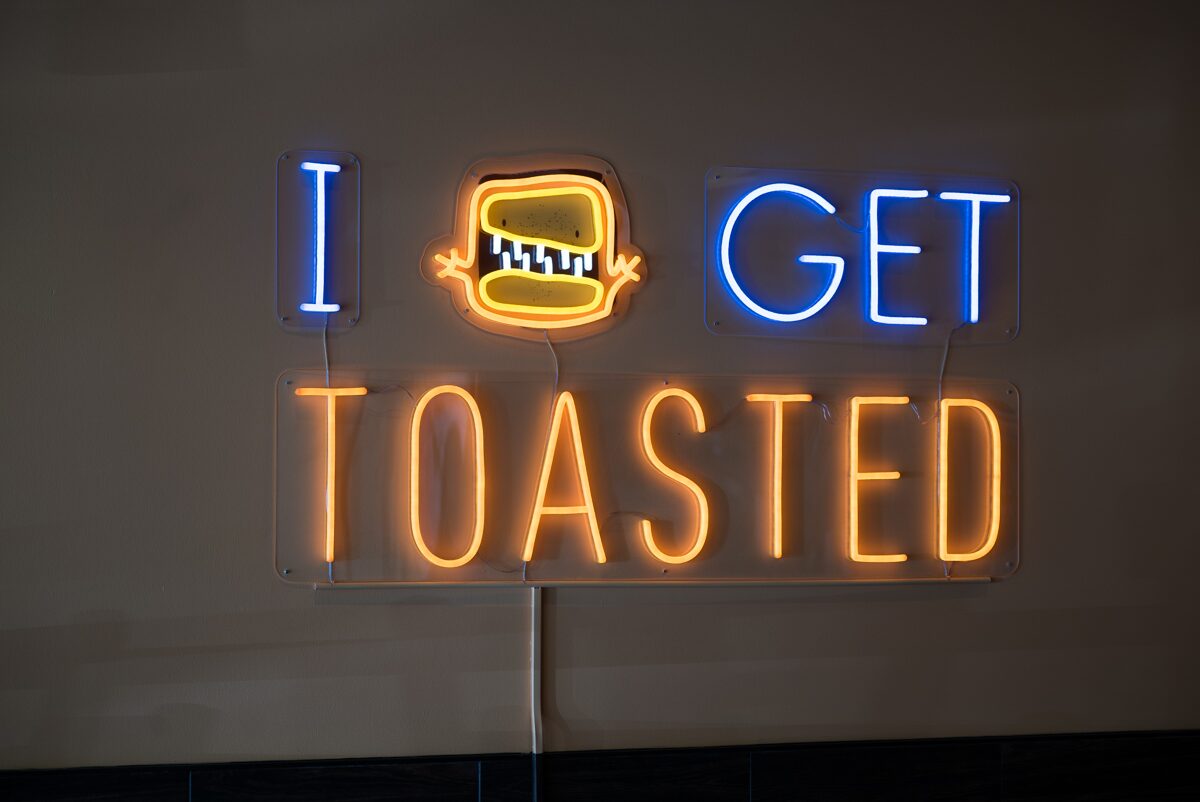 Toasted tag line
