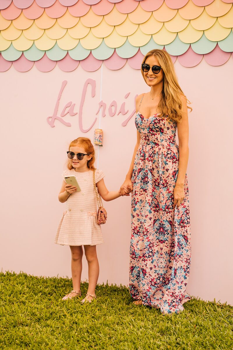 Top Miami Bloggers 2018 - South Florida Blogger Awards - La Croix photobooth. Rainbow Scallop backdrop by Dapper Animals