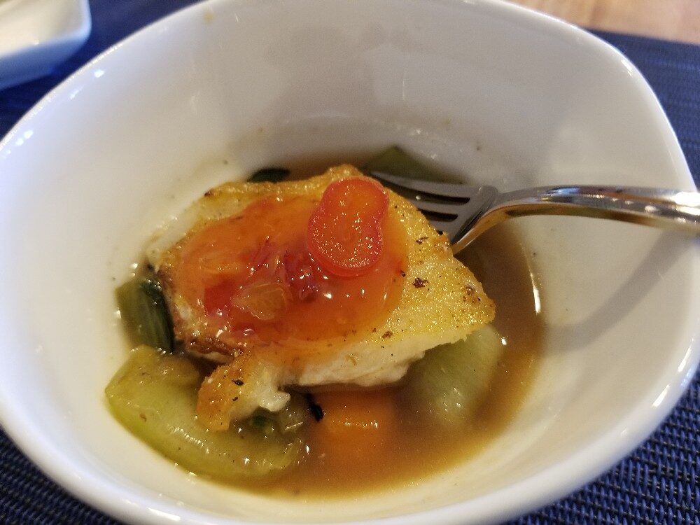 Thai Chili Sea Bass by AND Fish Kitchen + Bar in Pompano Beach, Florida.