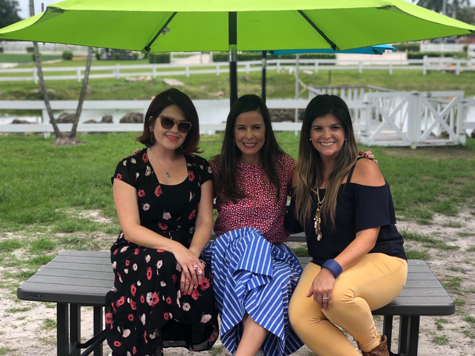 Mamitasinculpa, Claudia Caporal, happyrunhappymom and South Florida Mom Bloggers at Camp Lingua