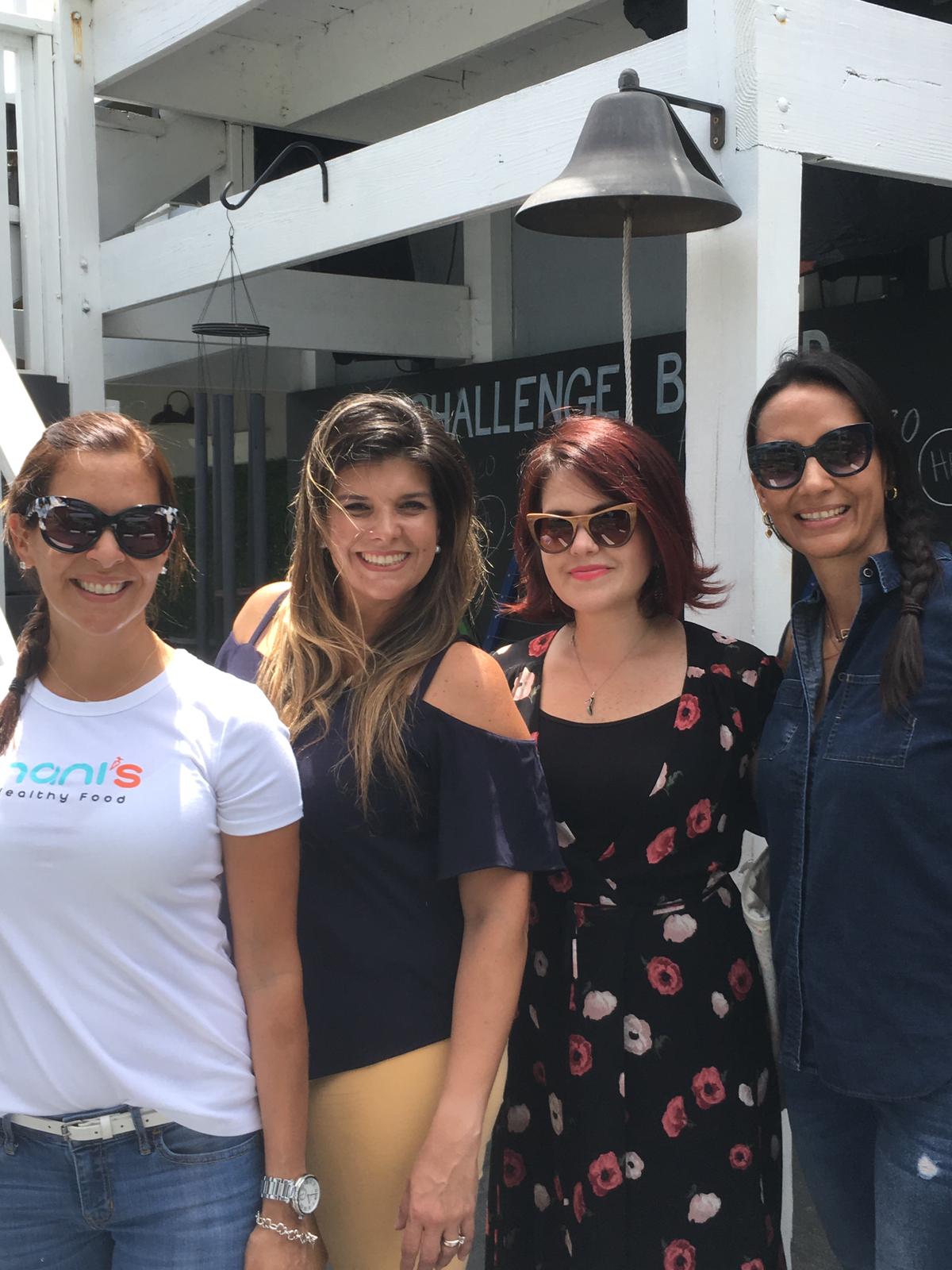 Nanis Healthy Food, Happyrunhappymom, mamitasinculpa, Fabiola Granola and South Florida Mom Bloggers at Camp Lingua