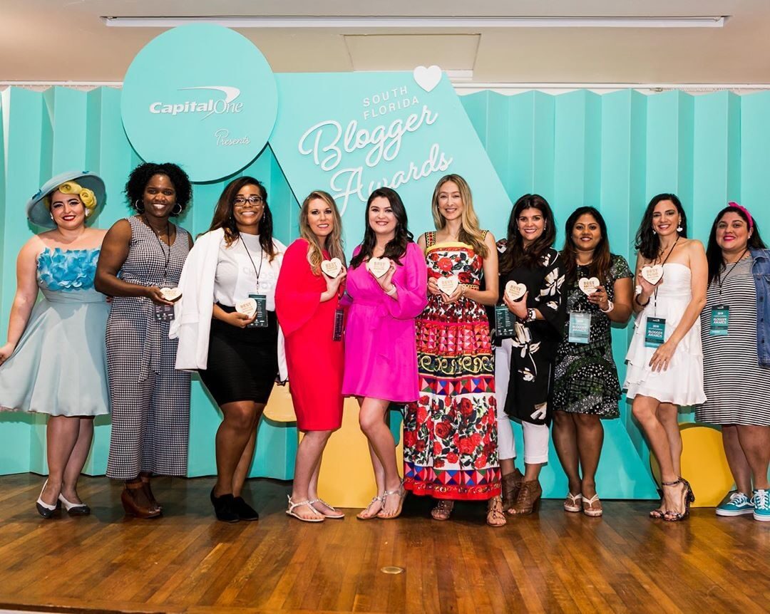 Winners of the 2019 South Florida Blogger Awards
